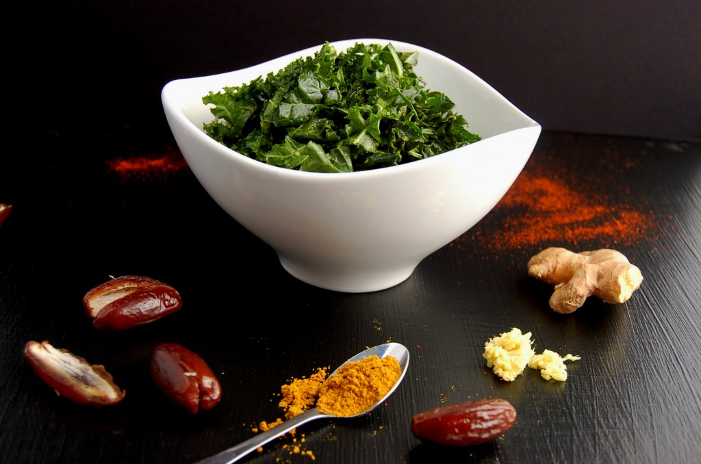 Spiced Curry Kale Salad