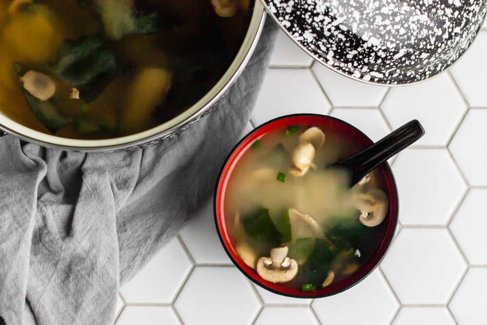simple miso soup and letting go of perfectionism