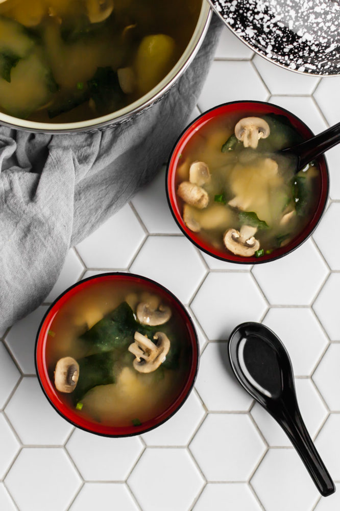 simple miso soup and letting go of perfectionism