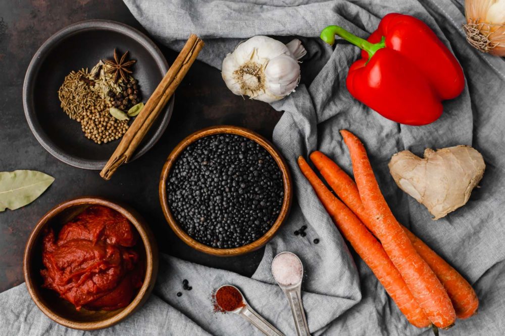 Making My Whole-Food Plant-Based Diet Gluten-Free + Plant Based Black Lentil Curry