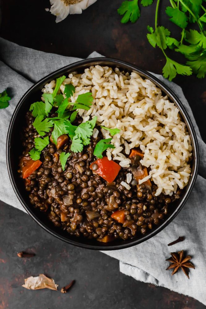 Making My Whole-Food Plant-Based Diet Gluten-Free + Plant Based Black Lentil Curry