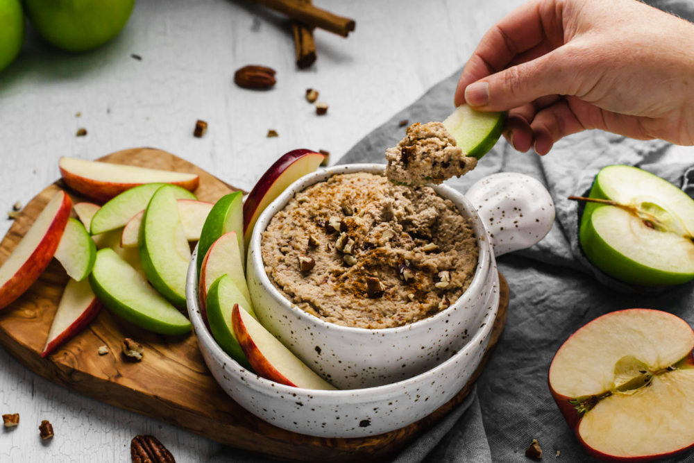 Creamy Maple & Toasted Pecan Dip (single mom plant based cooking)