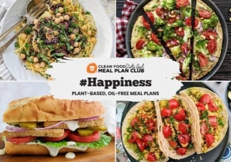 happiness whole food plant based meal plans oil free dairy free