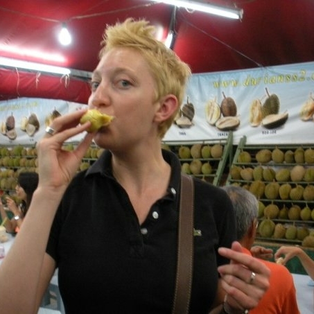 Eating durian, Kuala Lumpur