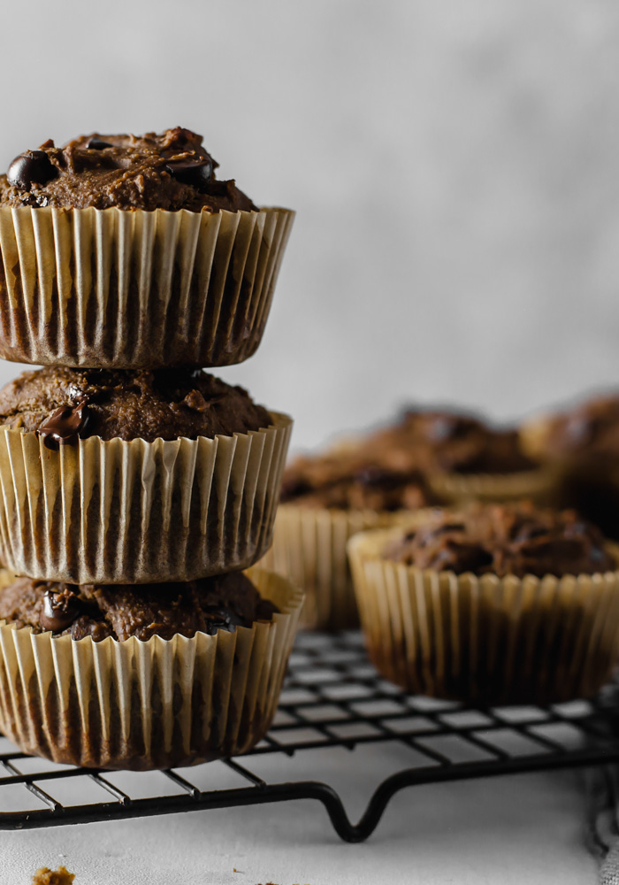 Plant Based Chocolate Chip Blender Muffins